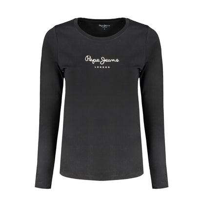 Black Cotton Women's T-Shirt