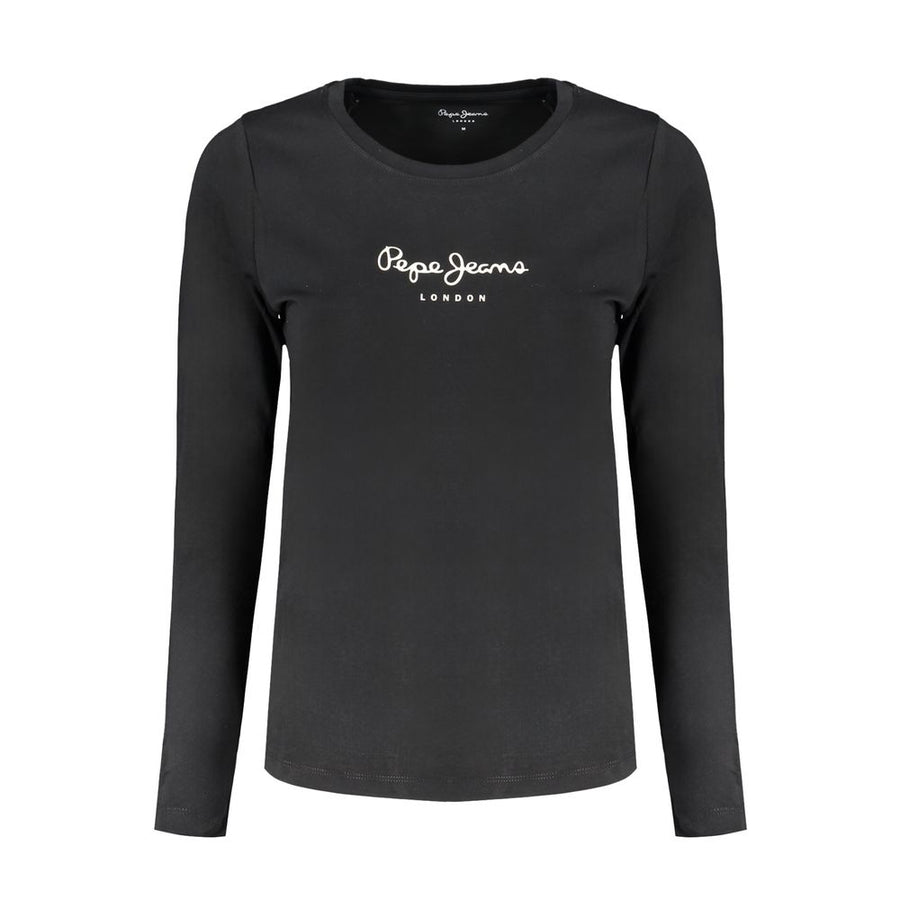 Black Cotton Women's T-Shirt