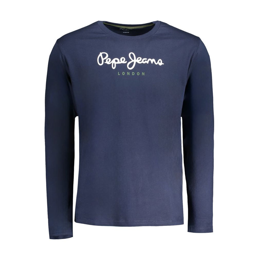 Blu Cotton Men T-Shirt
