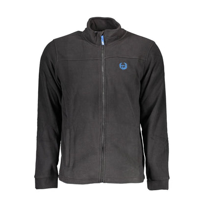 Black Polyester Men's Sweatshirt