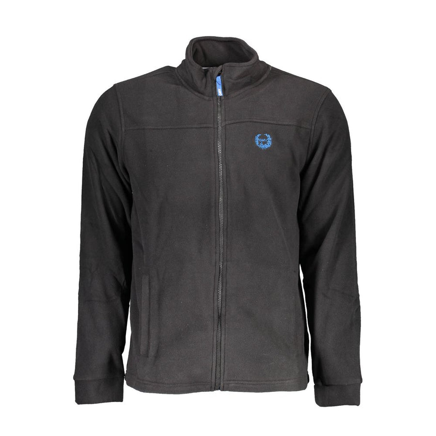 Black Polyester Men's Sweatshirt
