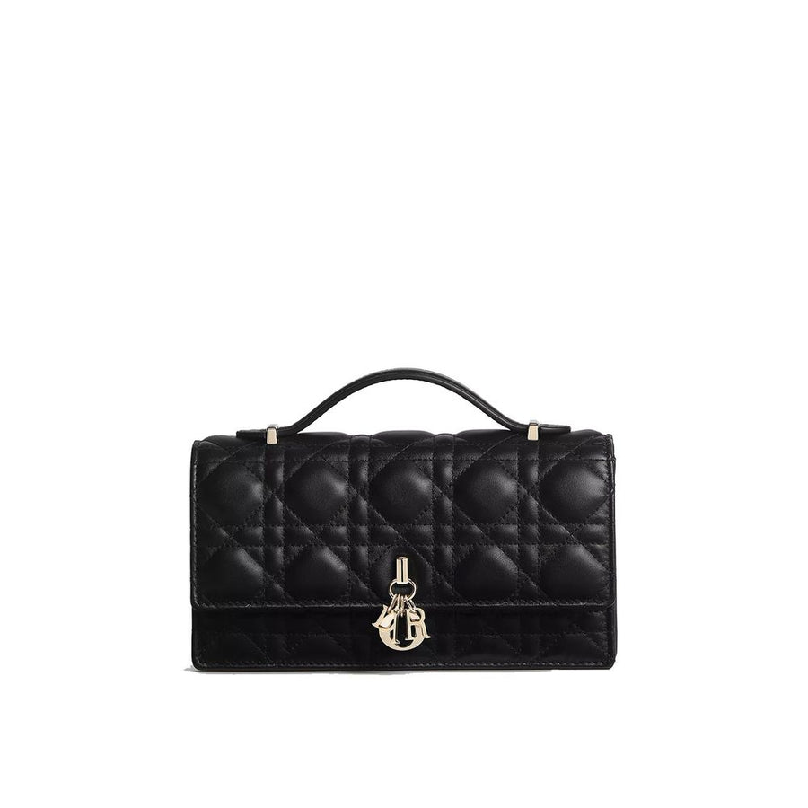 Black Leather Shoulder Bag