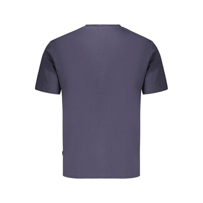 Blue Cotton Men's T-Shirt