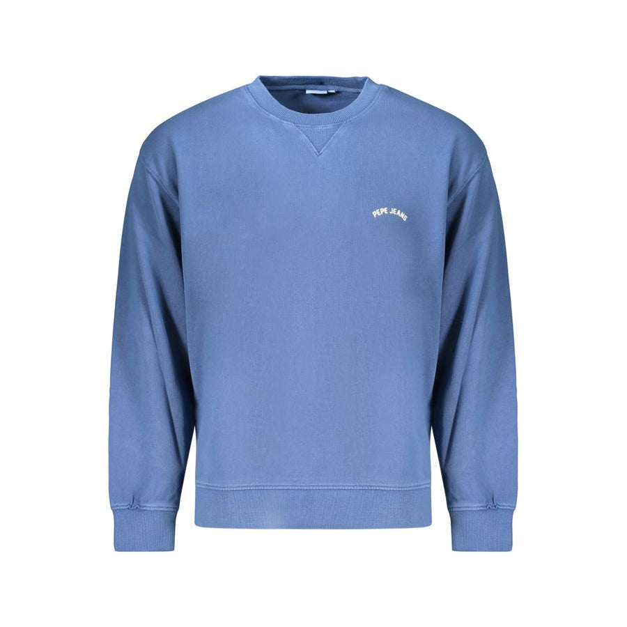 Blue Cotton Men's Sweatshirt