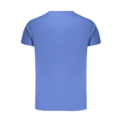 Blue Cotton Men's T-Shirt