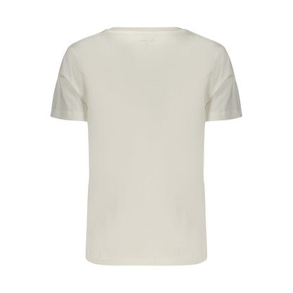 White Cotton Women's T-Shirt