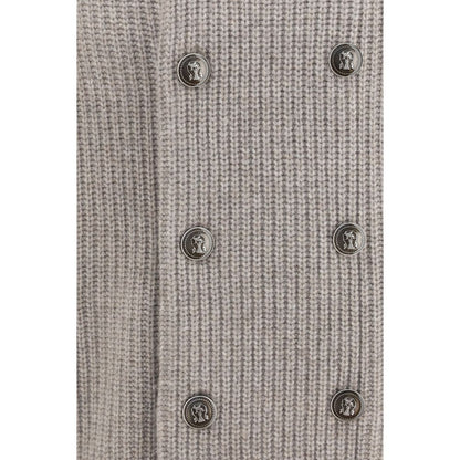 Gray Cashmere Cardigan