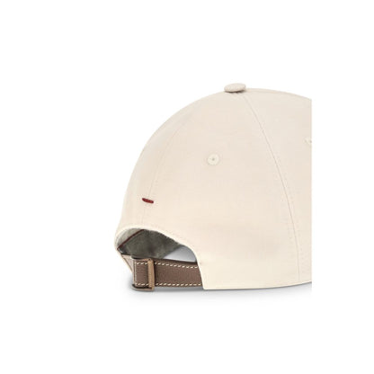 Beige Cotton Cap (Baseball Hat)