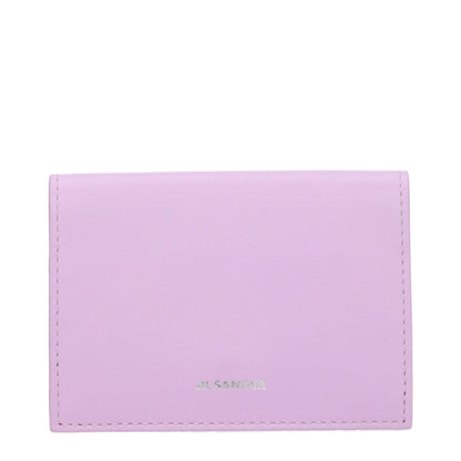 Pink Leather Cardholder
