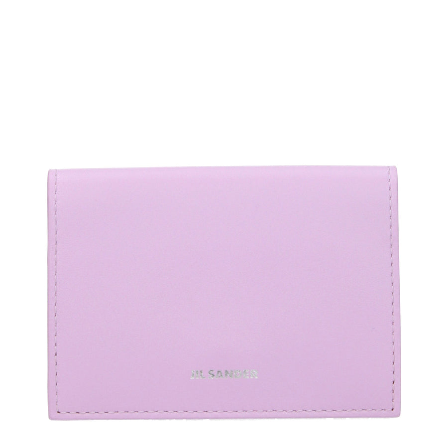 Pink Leather Cardholder