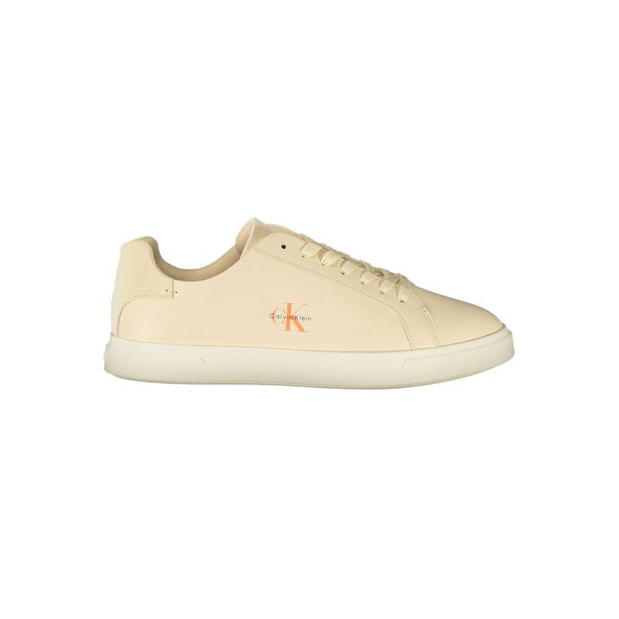Beige Polyurethane Women's Sneaker