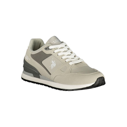 Grey Polyurethane Men's Sneaker