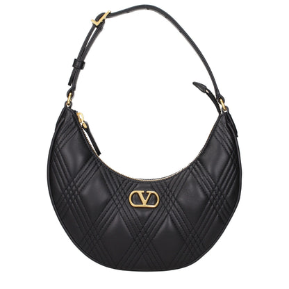 Black Leather Shoulder Bag