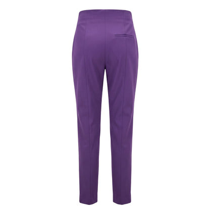 Purple Viscose Women Pants