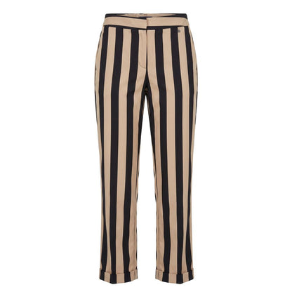 Black Viscose Women Trousers