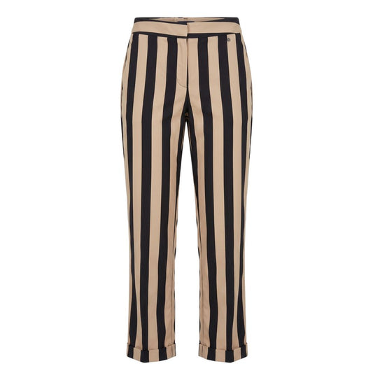 Black Viscose Women Trousers