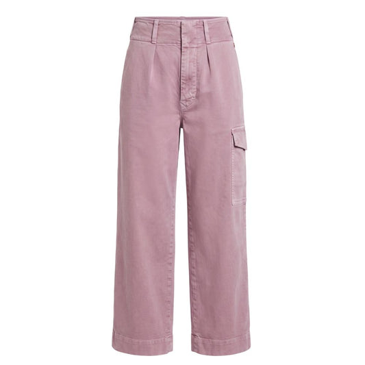 Purple Cotton Women Pants