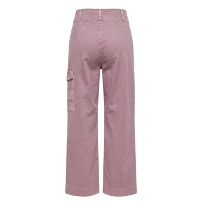 Purple Cotton Women Pants