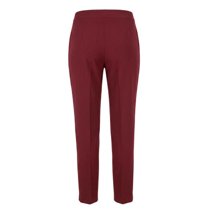Red Polyester Women Pants