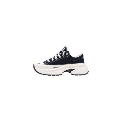 Black And White Textile Chunky Sneakers