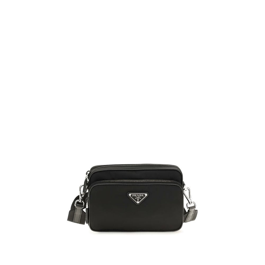 Black Recycled Polyamide Shoulder Bag