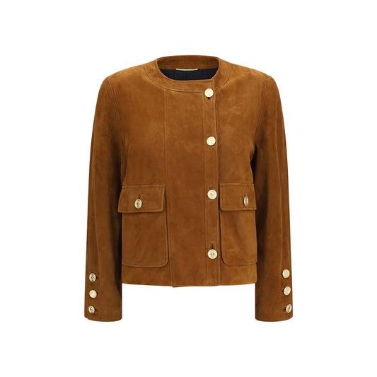Brown Lamb Ovis Aries Aries Full-Length Jacket