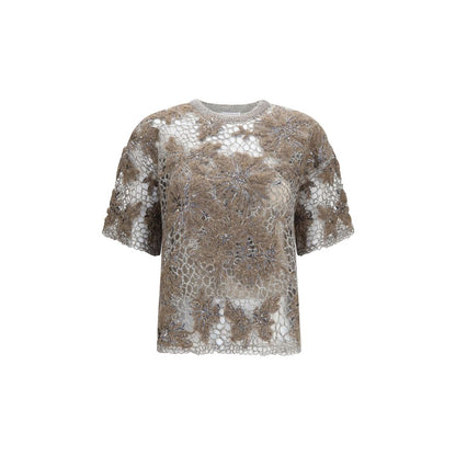 Beige Mohair Blouse