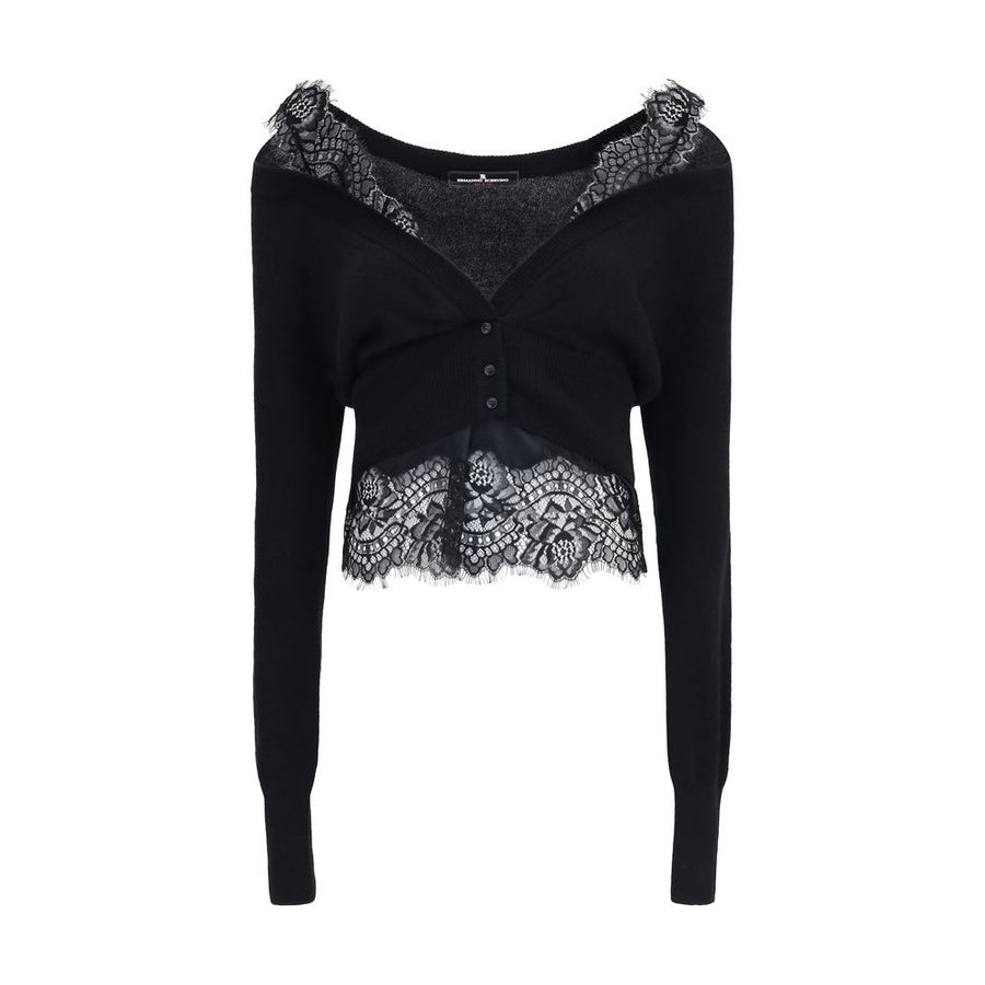 Black Cashmere Cardigan