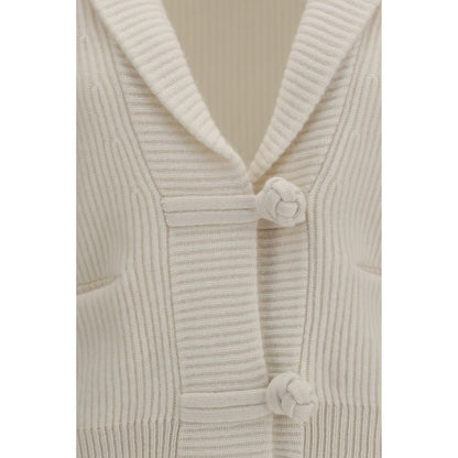 White Wool Oves Aries Cardigan