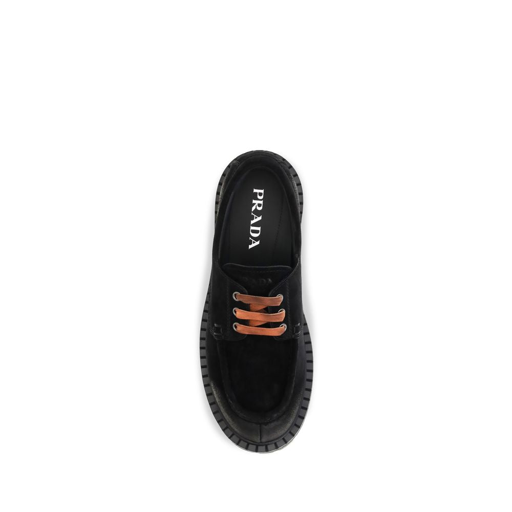 Black Suede Leather Slip-On Loafers
