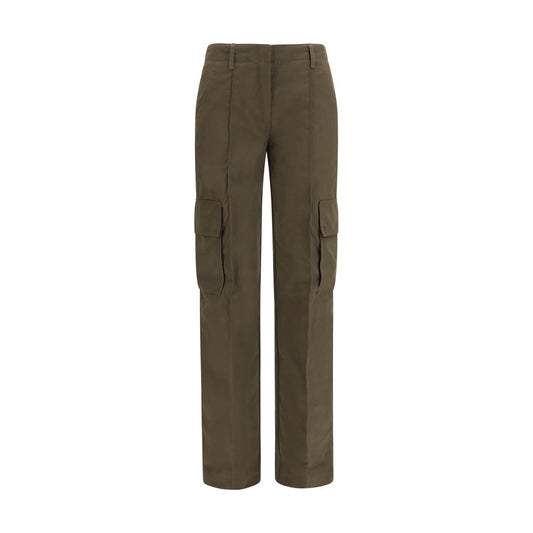 Bicolor Cotton Cargo Pants