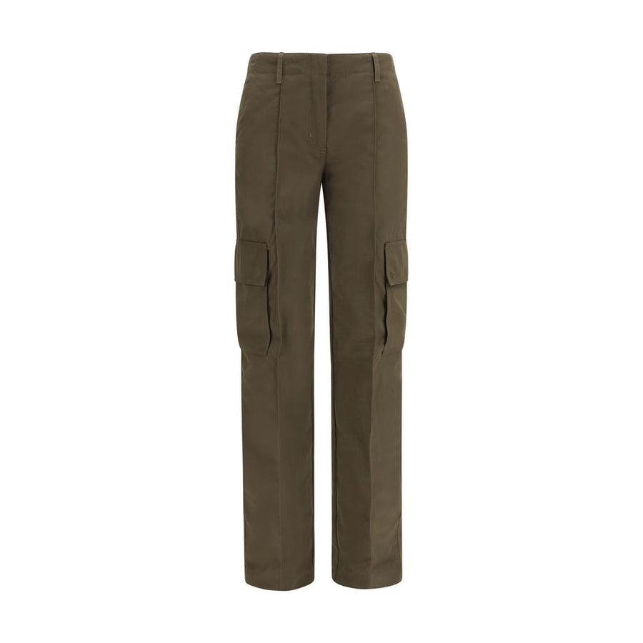 Bicolor Cotton Cargo Pants