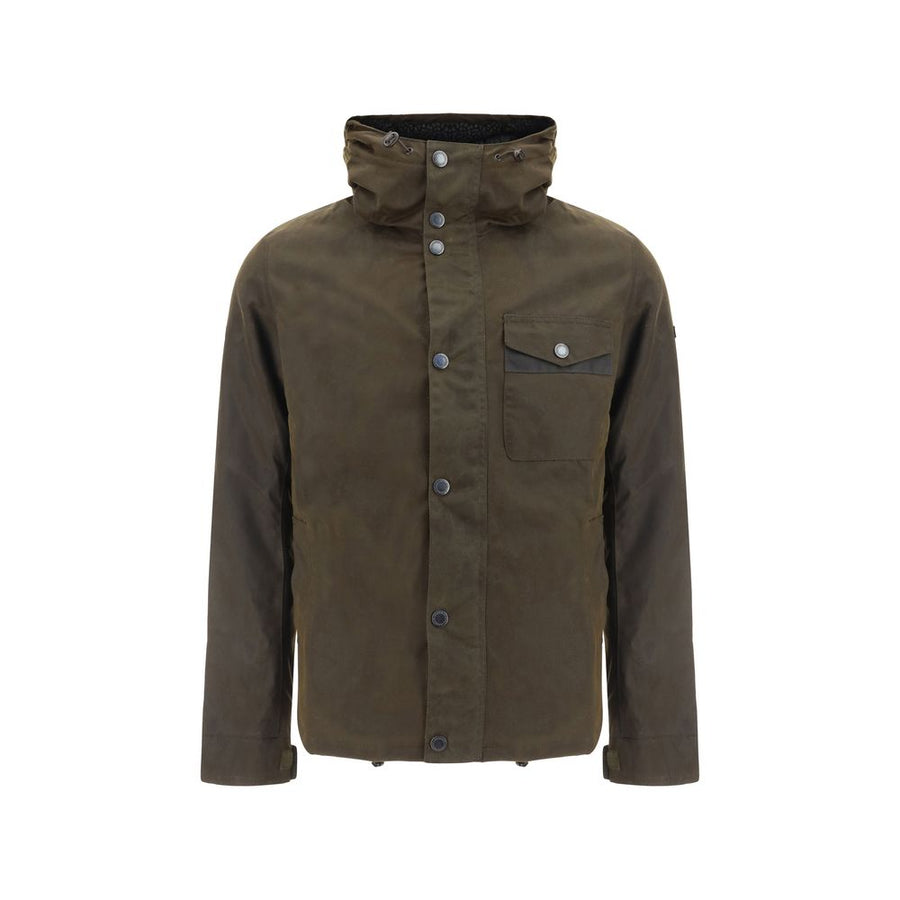 Bicolor Cotton Shell Jacket