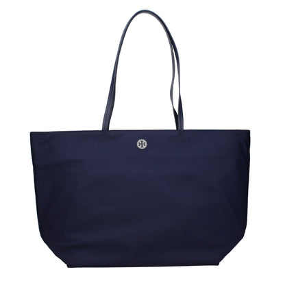 Blue Fabric Shoulder Bag