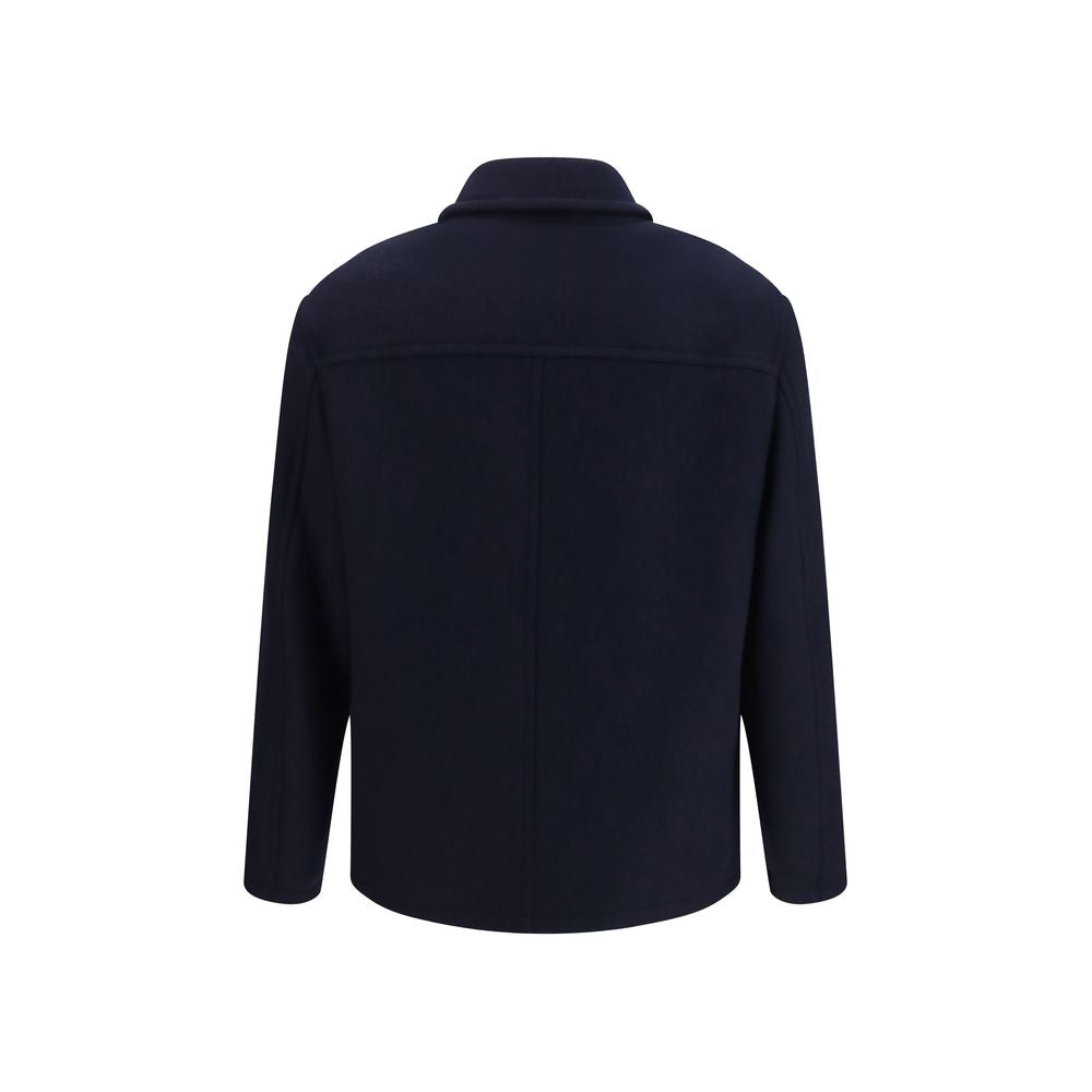 Blue Wool Oves Aries Full-Length Jacket