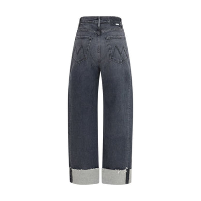 Black Cotton Cropped Jeans