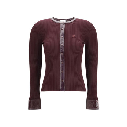 Bordeaux Viscose Cardigan