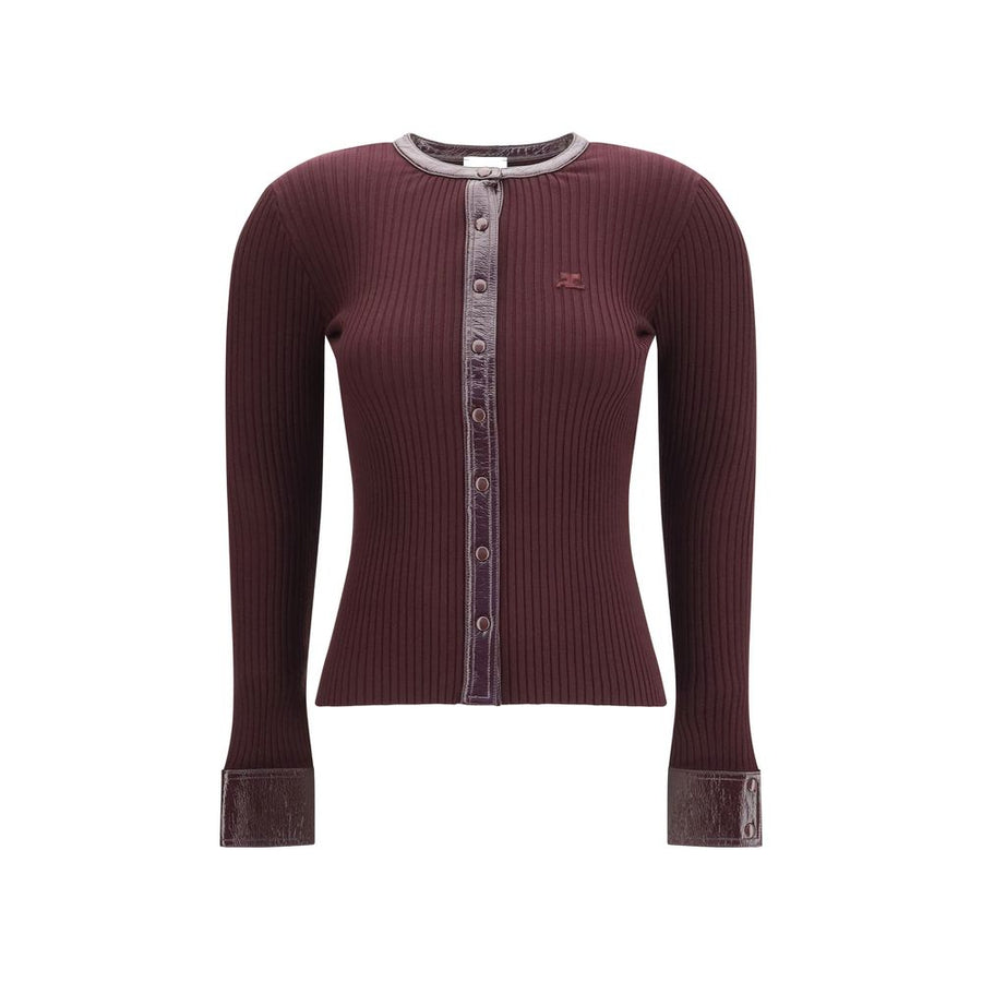 Bordeaux Viscose Cardigan