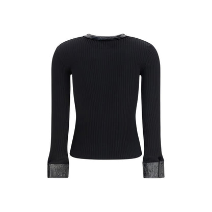 Black Viscose Cardigan