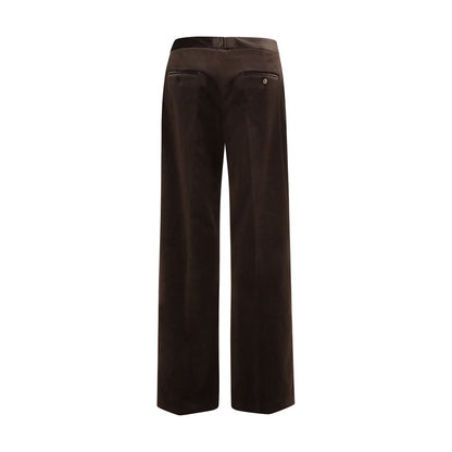 Brown Cotton Pants