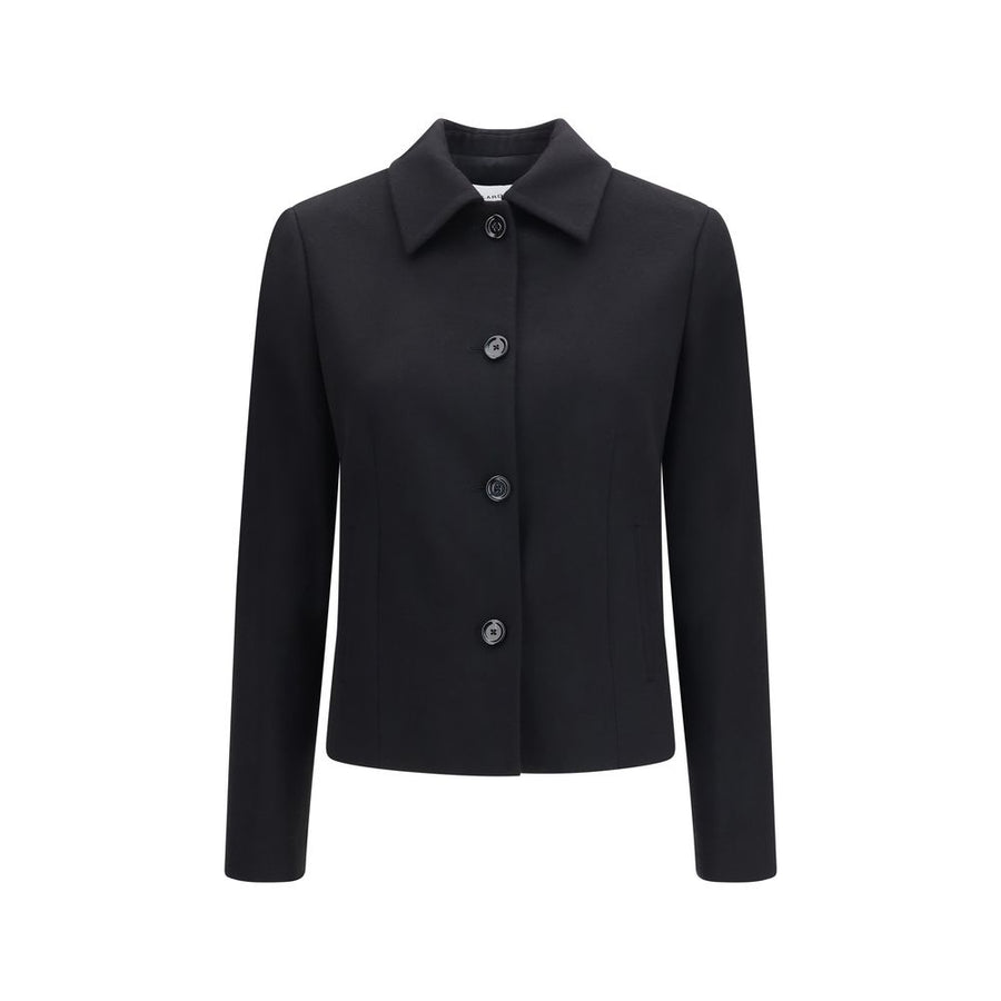 Black Wool Oves Aries Full-Length Jacket