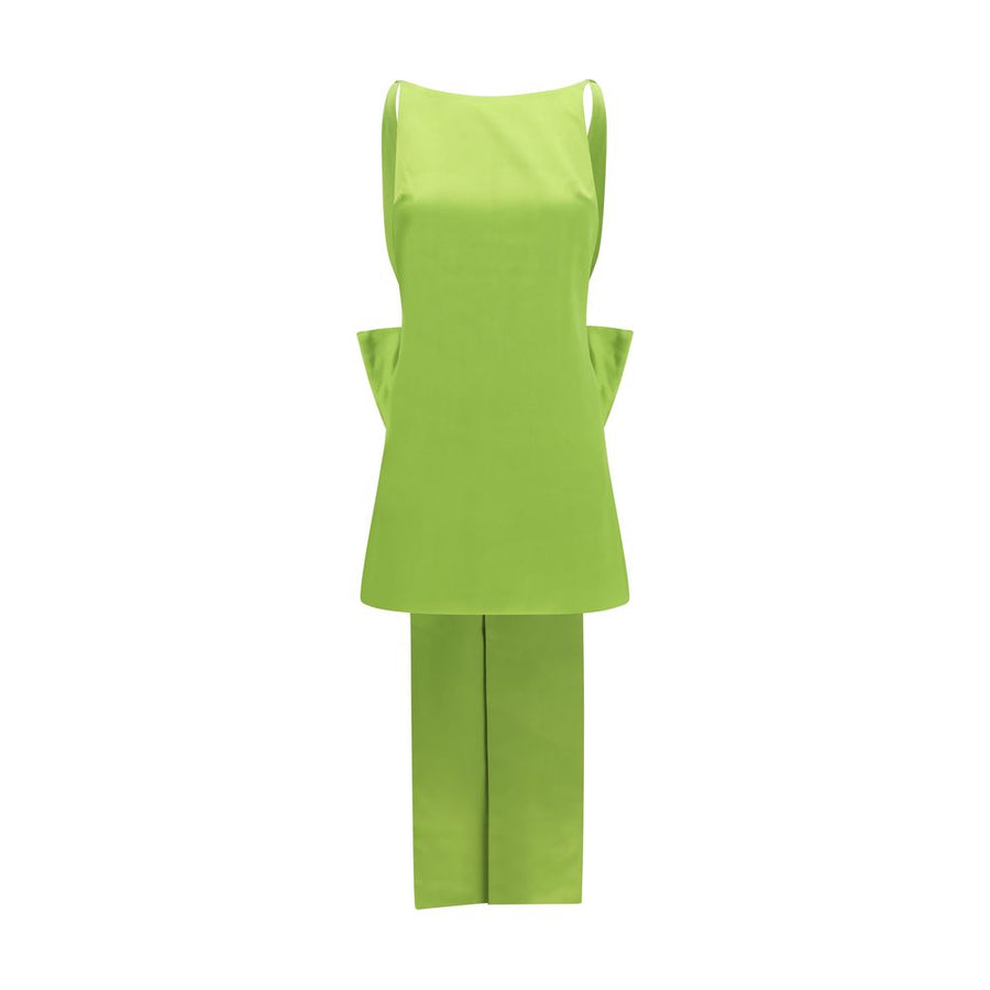 Bicolor Polyester Casual Dress