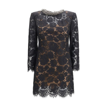 Black Polyamide Casual Dress