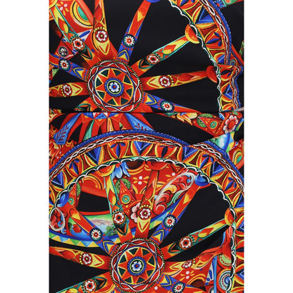 Multicolor Silk Cocktail Dress