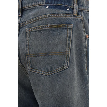 Blue Cotton Relaxed Fit Jeans