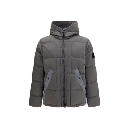 Bicolor Polyamide Full-Length Jacket