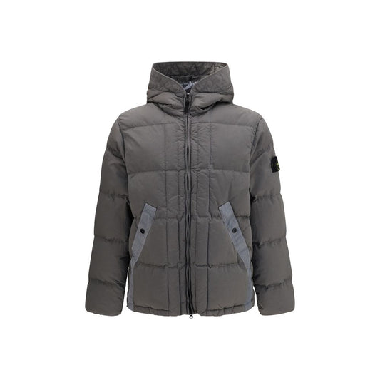 Bicolor Polyamide Full-Length Jacket