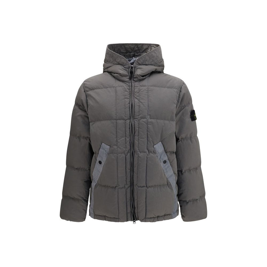 Bicolor Polyamide Full-Length Jacket
