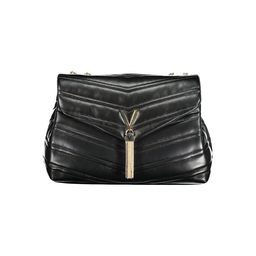Nero Polyurethane Women's Bag with Chain Shoulder Strap