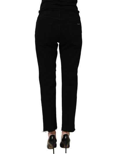 Black Cotton Skinny Denim Trouser Jeans